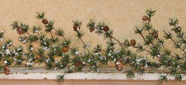 Snowy Brush Pine Garland, 5 ft. - The Fox Decor